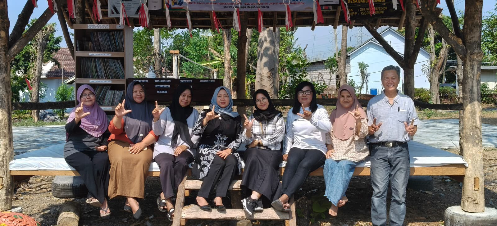 Monev Perpustakaan Desa Banjarsawah